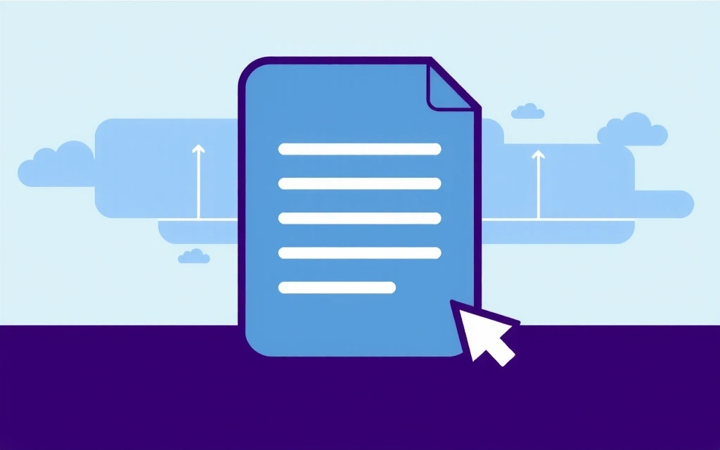 Digitální dokument s ikonou aktualizace a časovou osou