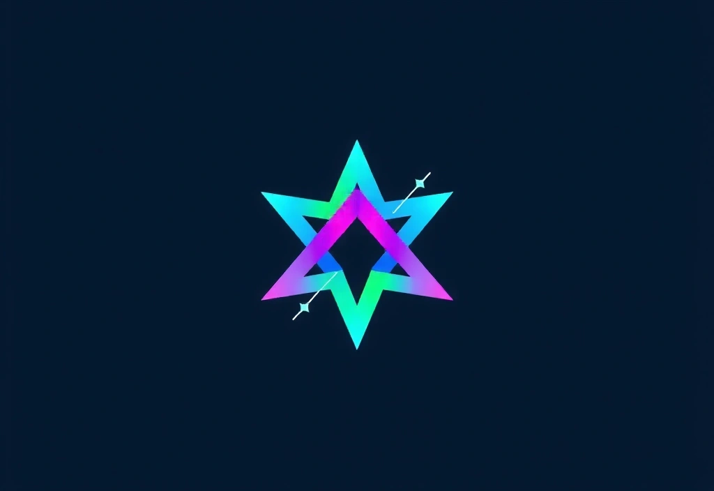 Grafický symbol vizionářství a inovace v digitálním marketingu