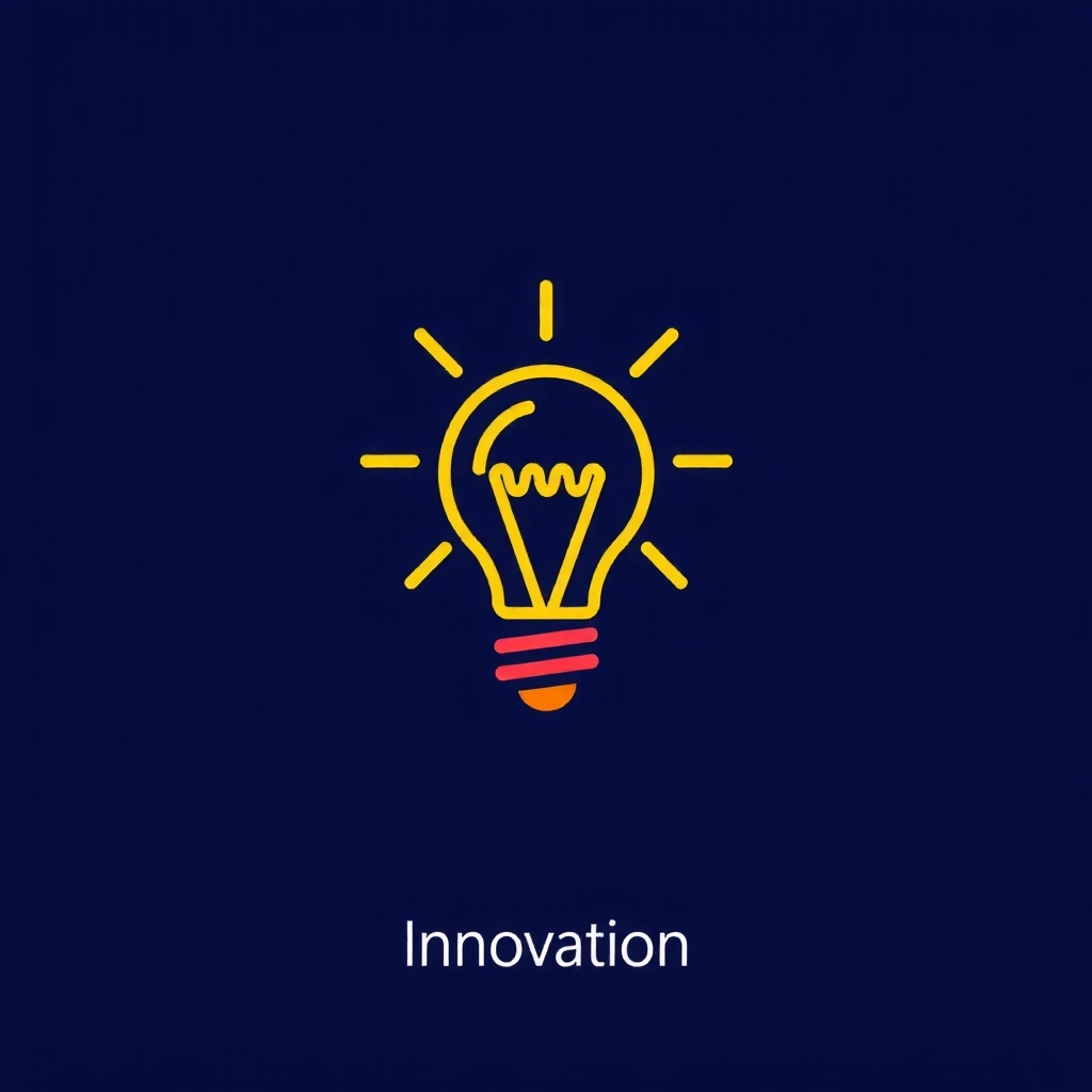 Ikona žárovky symbolizující inovaci